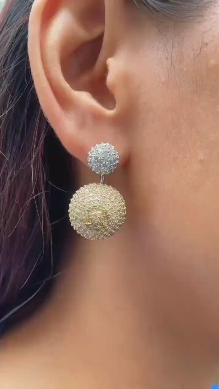 Crystal Orbit Earrings