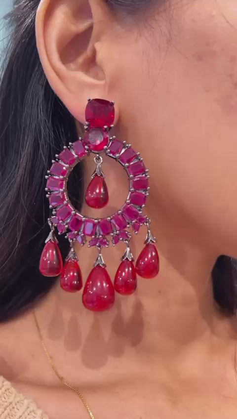 Scarlet Royale Chandbali Earrings