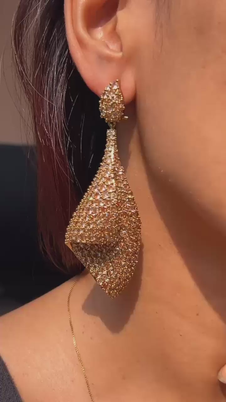 Shimmer Fold Earrings