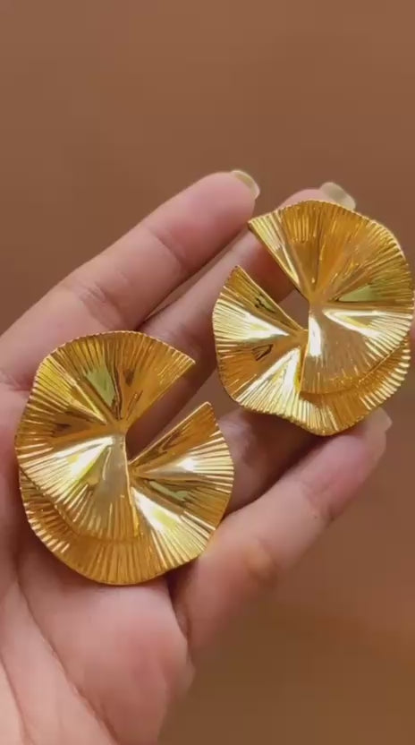 Golden Flare Studs