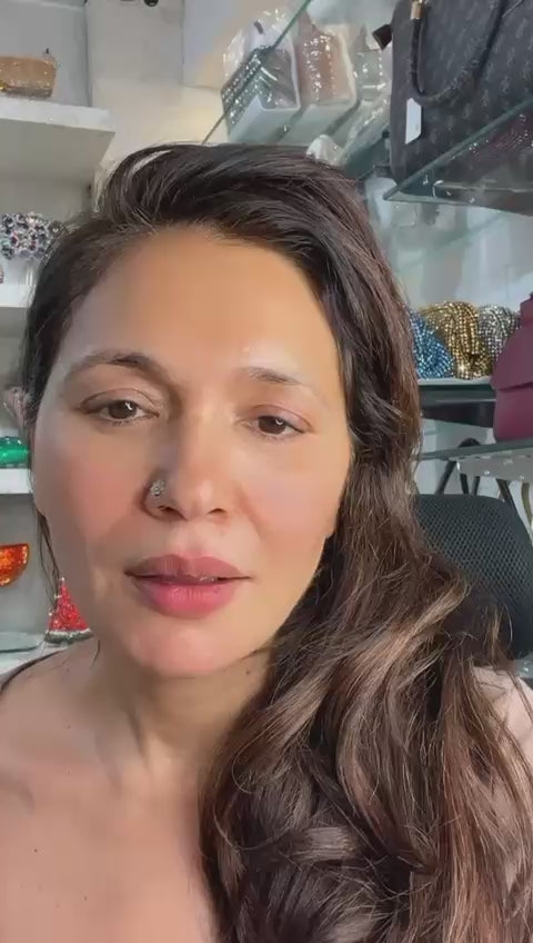 Crimson Doublet Drop Earring