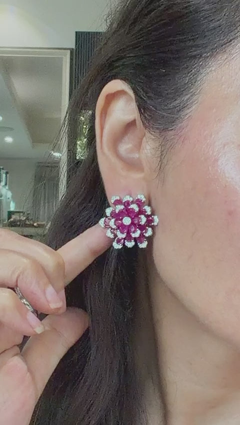 Flower Bloom Diamond Studs