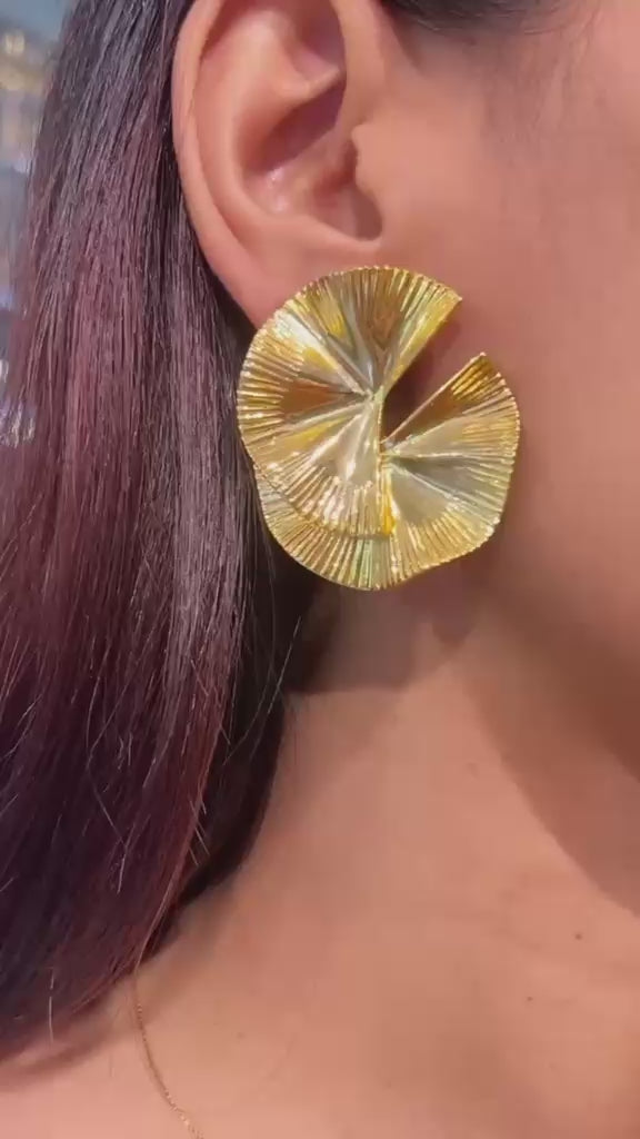 Golden Flare Studs