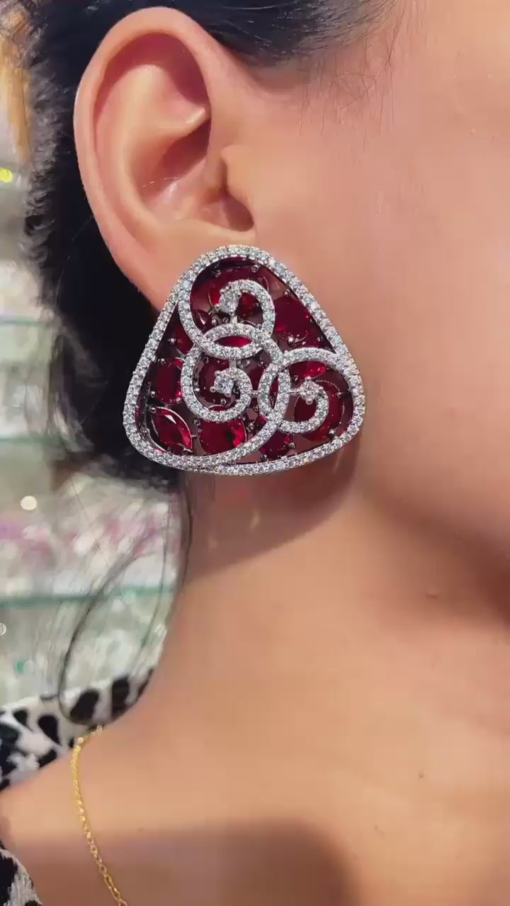 Modern Triangular Oversize Studs