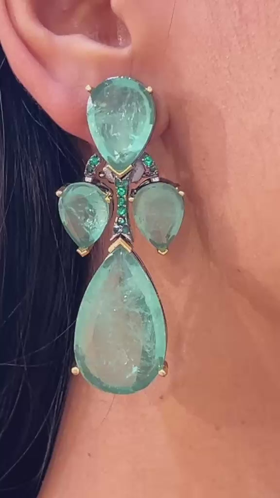 Royal green teardrops