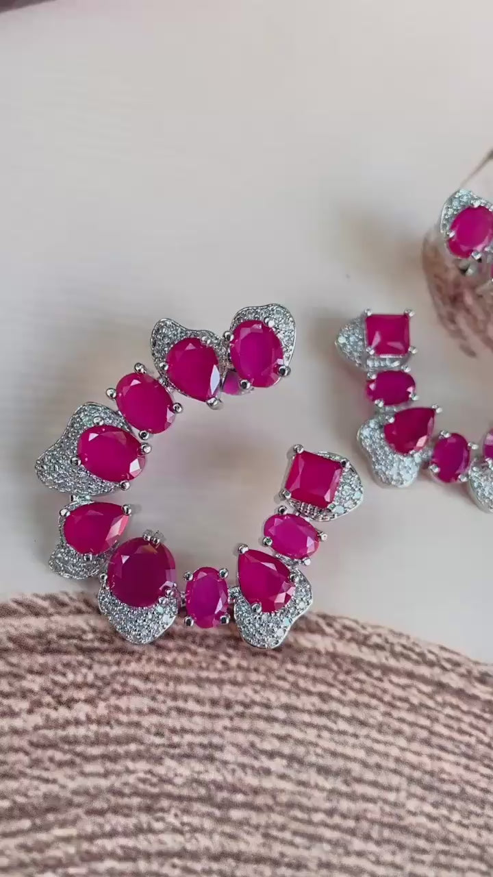 Baltimore half-moon shape earring