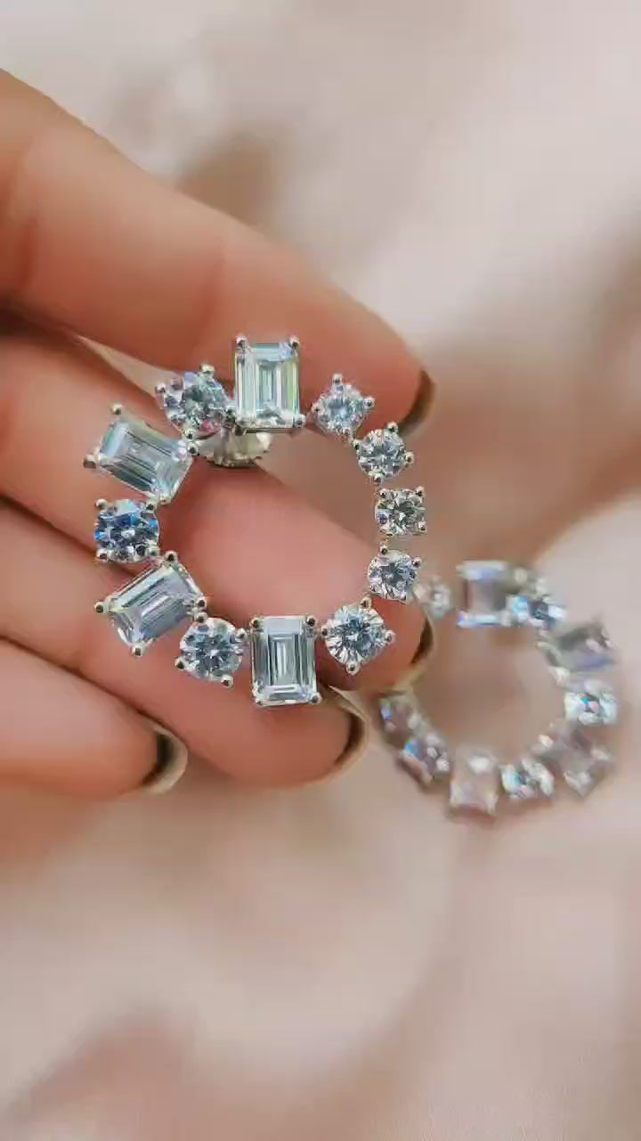 Circular Solitaire Diamond Studs