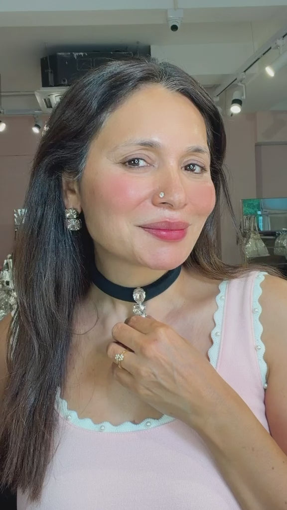 Velvet Glow Swarovski Choker