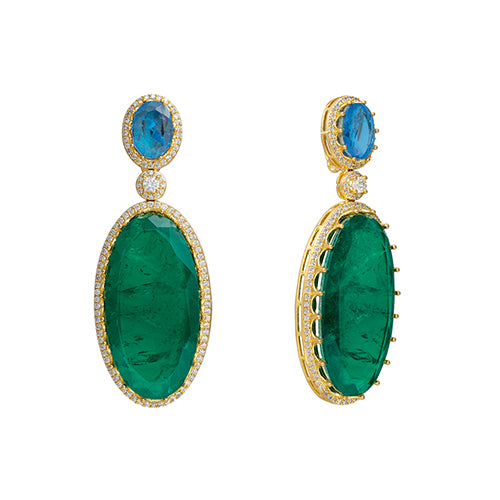 Long Oval Statement Earring